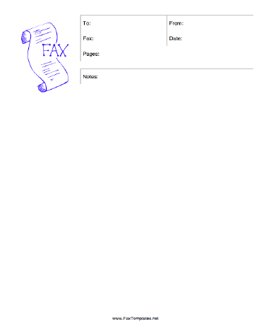 Scroll Fax Template