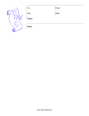 Scroll Fax Template