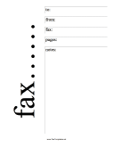 Bold Fax Template
