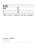 Business Fax Template