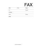 Contemporary Fax Template