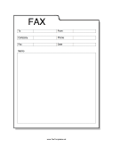 Folder Fax Template