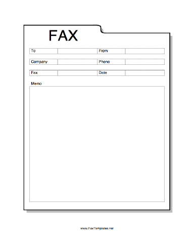 Folder Fax Template