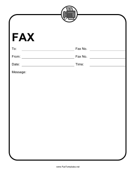 Icon Fax Template