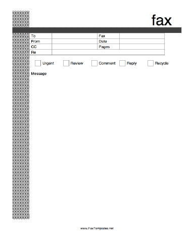 Modern Fax Template