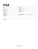 Formal Fax Template