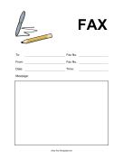 Pen Fax Template